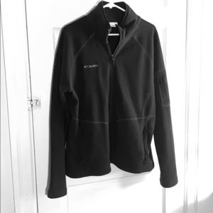 Columbia fuzzy fleece jacket sweater zip up